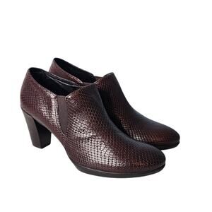 Ecco Womens Shape 55 Plateau Stack Shootie Leather Ankle Booties 36 US 5.5/6